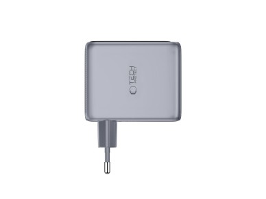 Tech-Protect PowerVision NC100W-GaN 3-Port PD 100W / QC3.0 Wall Charger - Dark Gray Tech-Protect PowerVision NC100W-GaN 3-Port PD 100W / QC3.0 Wall Charger - Dark Gray