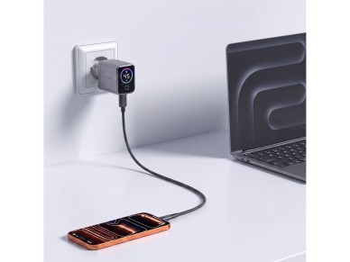 Tech-Protect PowerVision NC45W-GaN 1-Port PD 45W Wall Charger - Dark Gray Tech-Protect PowerVision NC45W-GaN 1-Port PD 45W Wall Charger - Dark Gray