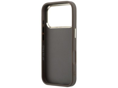 Funda Guess 4G con logo grande de resina para iPhone 17 Pro Max / 18 Pro Max - Marr�n