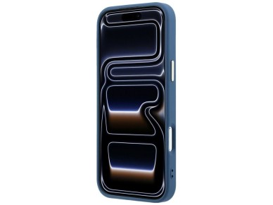 Capa Guess 4G com logo grande em resina para iPhone 17 Pro Max / 18 Pro Max - Azul Claro