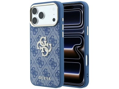 Guess 4G & Big Strass Logo Case for iPhone 18 Pro Max / 17 Pro Max - Blue Guess 4G & Big Strass Logo Case for iPhone 18 Pro Max / 17 Pro Max - Blue