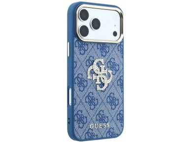 Funda Guess 4G con logo Big Strass para iPhone 18 Pro Max / 17 Pro Max - Azul Funda Guess 4G con logo Big Strass para iPhone 18 Pro Max / 17 Pro Max - Azul
