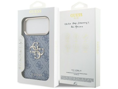 Guess 4G Big 4G Classic Logo Case for iPhone 18 Pro Max / 17 Pro Max - Blue and Gold Guess 4G Big 4G Classic Logo Case for iPhone 18 Pro Max / 17 Pro Max - Blue and Gold