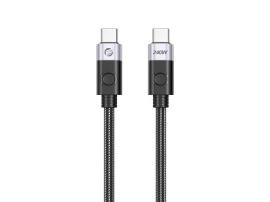 Cabo Orico CC240 USB-C para USB-C 240W USB4 40Gb/s 8K 60Hz 0,5m - Preto Cabo Orico CC240 USB-C para USB-C 240W USB4 40Gb/s 8K 60Hz 0,5m - Preto