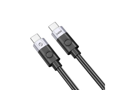 Cabo Orico CC240 USB-C para USB-C 240W USB4 40Gb/s 8K 60Hz 0,5m - Preto Cabo Orico CC240 USB-C para USB-C 240W USB4 40Gb/s 8K 60Hz 0,5m - Preto