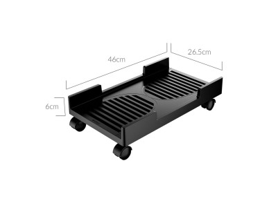 Suporte para computador Orico CPB3 com rodas, capacidade de carga de 20 kg - preto