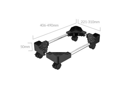 Suporte para computador ajust�vel Orico CPB4 com rodas - Preto