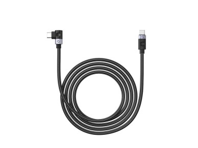 C2C PD100W Laptop Fast Charging Cable (Right Angle) black 1m C2C PD100W Laptop Fast Charging Cable (Right Angle) black 1m
