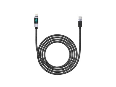 Orico LDC2L USB-C to Lightning PD Cable 29W with LED Display 480Mbps 1.5m - Black