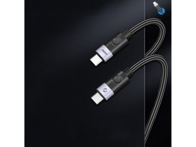 Cabo Orico CC240 USB-C para USB-C 240W USB4 40Gb/s 8K 60Hz 0,5m - Preto Cabo Orico CC240 USB-C para USB-C 240W USB4 40Gb/s 8K 60Hz 0,5m - Preto