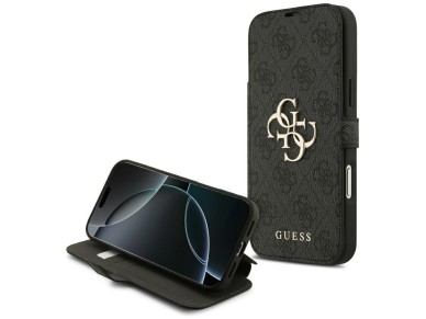 Guess Book 4G Metal Logo Case for iPhone 18 Pro Max / 17 Pro Max - Black Guess Book 4G Metal Logo Case for iPhone 18 Pro Max / 17 Pro Max - Black