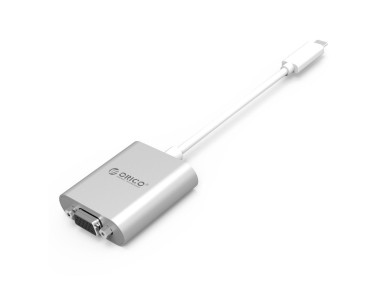 Orico PTAV USB-C - VGA adapter and 3.5 mm Full HD mini jack 0.15 m - silver Orico PTAV USB-C - VGA adapter and 3.5 mm Full HD mini jack 0.15 m - silver