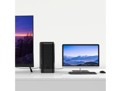 Cabo Orico XD-DITV DVI 24+1 VGA Full HD, adaptador de 5 m - preto