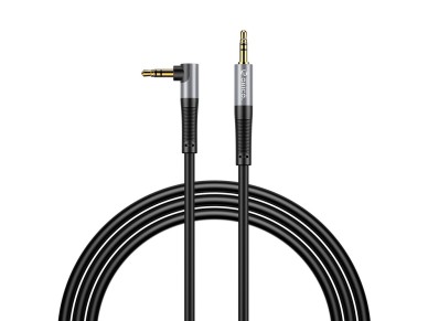 Cable de audio en �ngulo Orico AXW Mini Jack de 3,5 mm macho a macho, 1 m - Negro