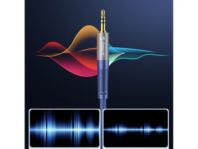 Cabo de �udio Orico AXRF mini jack de 3,5 mm para 2x RCA f�mea 1,5 m - azul