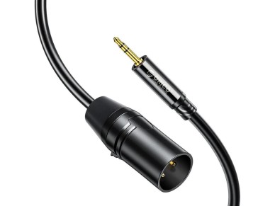 Cabo de �udio Orico AXKF mini jack de 3,5 mm para XLR f�mea de 5 m - preto