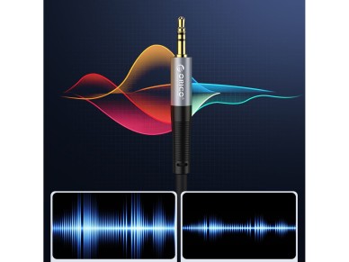 Orico AXRF audio cable mini jack 3.5 mm to 2x RCA female 5 m - black Orico AXRF audio cable mini jack 3.5 mm to 2x RCA female 5 m - black