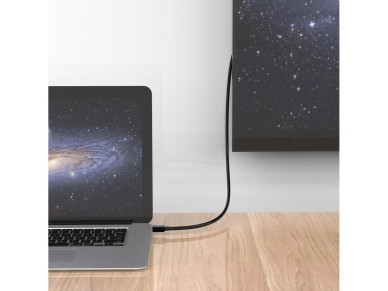 Cabo Orico XD-MDTH4 4K 30Hz Mini DisplayPort para HDMI 3m - Preto Cabo Orico XD-MDTH4 4K 30Hz Mini DisplayPort para HDMI 3m - Preto