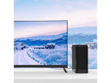 Cabo Orico XD-DITV DVI 24+1 VGA Full HD, adaptador de 5 m - preto