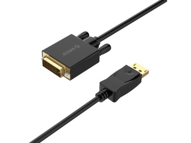 Orico XD-DTD DisplayPort to DVI 4K Cable 1m - Black Orico XD-DTD DisplayPort to DVI 4K Cable 1m - Black