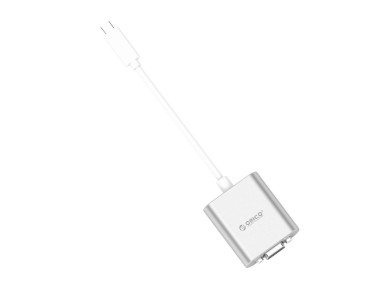 Orico PTAV USB-C - VGA adapter and 3.5 mm Full HD mini jack 0.15 m - silver Orico PTAV USB-C - VGA adapter and 3.5 mm Full HD mini jack 0.15 m - silver