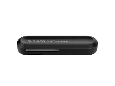 Leitor de cartões de memória Orico CRS21 USB 3.0 SD e microSD - preto Leitor de cartões de memória Orico CRS21 USB 3.0 SD e microSD - preto