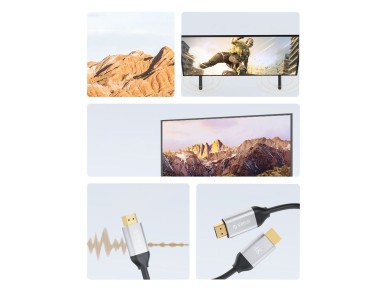Cabo HDMI 2.0 4K 60 Hz Orico H4Y1 de 5 m - Preto