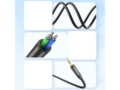 Cabo de �udio Orico AXKF mini jack de 3,5 mm para XLR f�mea de 5 m - preto