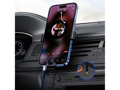 Cable de audio Orico AXC-02 USB-C a jack de 3,5 mm, 20 cm - azul