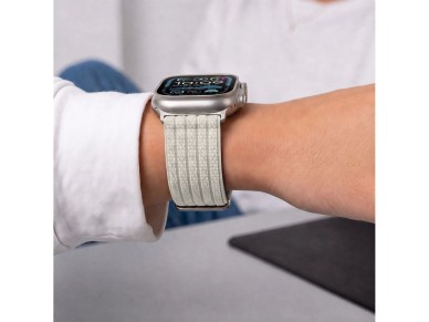 Tech-Protect Nylon Sport Strap for Apple Watch 44 / 45 / 46 / 49 mm - Beige Tech-Protect Nylon Sport Strap for Apple Watch 44 / 45 / 46 / 49 mm - Beige