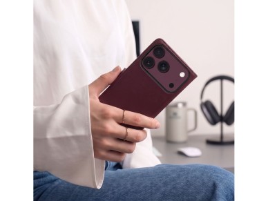 Tech-Protect Wallet MagSafe case for iPhone 17 Pro / 18 Pro - burgundy Tech-Protect Wallet MagSafe case for iPhone 17 Pro / 18 Pro - burgundy