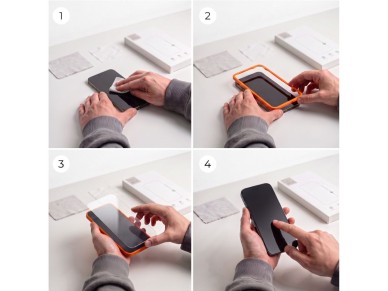 Tech-Protect Easy Set+ Paquete de 2 protectores de pantalla de vidrio templado para la pantalla y vi Tech-Protect Easy Set+ Paquete de 2 protectores de pantalla de vidrio templado para la pantalla y vi
