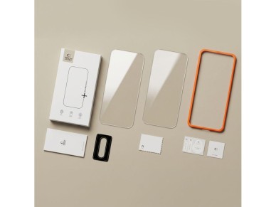 Tech-Protect Easy Set+ Paquete de 2 protectores de pantalla de vidrio templado para la pantalla y vi Tech-Protect Easy Set+ Paquete de 2 protectores de pantalla de vidrio templado para la pantalla y vi