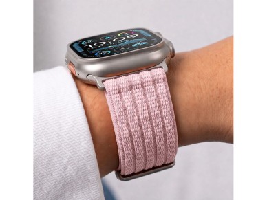 Tech-Protect Nylon Sport Band for Apple Watch 44/45/46/49 mm - Light Pink Tech-Protect Nylon Sport Band for Apple Watch 44/45/46/49 mm - Light Pink