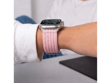 Tech-Protect Nylon Sport Band for Apple Watch 44/45/46/49 mm - Light Pink Tech-Protect Nylon Sport Band for Apple Watch 44/45/46/49 mm - Light Pink