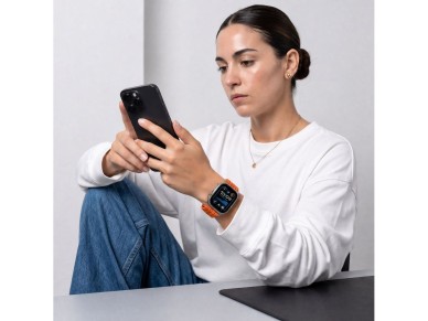 Tech-Protect Nylon Sport Band for Apple Watch 44 / 45 / 46 / 49 mm - Orange Tech-Protect Nylon Sport Band for Apple Watch 44 / 45 / 46 / 49 mm - Orange