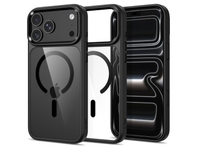 Tech-Protect Magmat Magsafe CC Case for iPhone 17 Pro Max / 18 Pro Max - Transparent Black