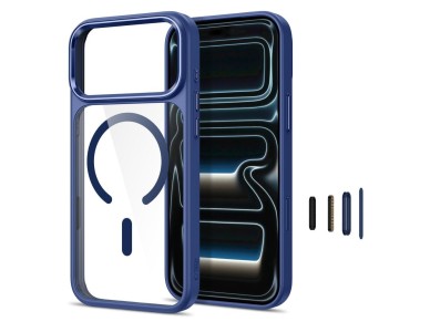 Capa Tech-Protect Magmat Magsafe CC para iPhone 17 Pro Max / 18 Pro Max - Azul Marinho Transparente Capa Tech-Protect Magmat Magsafe CC para iPhone 17 Pro Max / 18 Pro Max - Azul Marinho Transparente