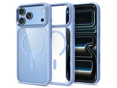 Capa Tech-Protect Magmat Magsafe CC para iPhone 17 Pro Max / 18 Pro Max - Azul Claro Transparente Capa Tech-Protect Magmat Magsafe CC para iPhone 17 Pro Max / 18 Pro Max - Azul Claro Transparente