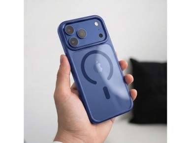 Capa Tech-Protect Magmat Magsafe CC para iPhone 17 Pro Max / 18 Pro Max - Azul Marinho Transparente Capa Tech-Protect Magmat Magsafe CC para iPhone 17 Pro Max / 18 Pro Max - Azul Marinho Transparente