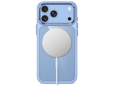 Capa Tech-Protect Magmat Magsafe CC para iPhone 17 Pro Max / 18 Pro Max - Azul Claro Transparente Capa Tech-Protect Magmat Magsafe CC para iPhone 17 Pro Max / 18 Pro Max - Azul Claro Transparente