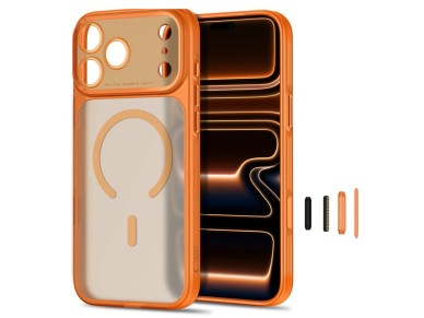 Tech-Protect MagPrime MagSafe CC case for iPhone 18 Pro / 17 Pro - matte orange Tech-Protect MagPrime MagSafe CC case for iPhone 18 Pro / 17 Pro - matte orange