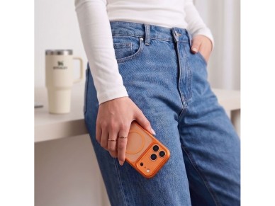 Tech-Protect MagPrime MagSafe CC Case for iPhone 18 Pro Max / 17 Pro Max - Matte Orange Tech-Protect MagPrime MagSafe CC Case for iPhone 18 Pro Max / 17 Pro Max - Matte Orange