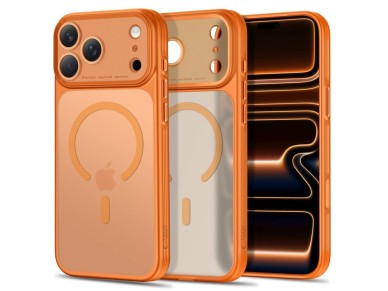 Tech-Protect MagPrime MagSafe CC Case for iPhone 18 Pro Max / 17 Pro Max - Matte Orange Tech-Protect MagPrime MagSafe CC Case for iPhone 18 Pro Max / 17 Pro Max - Matte Orange