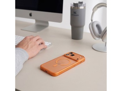 Tech-Protect MagPrime MagSafe CC Case for iPhone 18 Pro Max / 17 Pro Max - Matte Orange Tech-Protect MagPrime MagSafe CC Case for iPhone 18 Pro Max / 17 Pro Max - Matte Orange