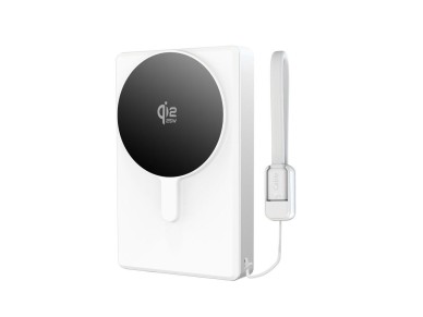 TECH-PROTECT PB40 LIFEMAG MAGSAFE POWER BANK 10000MAH 25W QI2.2 WHITE/SILVER TECH-PROTECT PB40 LIFEMAG MAGSAFE POWER BANK 10000MAH 25W QI2.2 WHITE/SILVER