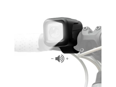 Luz delantera para bicicleta Rockbros SKL01 de 450 lm con timbre USB-C de 120 dB - Negra