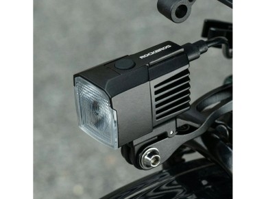 Farol dianteiro para bicicleta Rockbros RHL1600, 1600 lúmens, com fonte de alimentação externa USB-C Farol dianteiro para bicicleta Rockbros RHL1600, 1600 lúmens, com fonte de alimentação externa USB-C