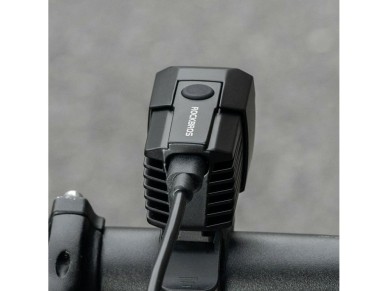 Farol dianteiro para bicicleta Rockbros RHL1600, 1600 lúmens, com fonte de alimentação externa USB-C Farol dianteiro para bicicleta Rockbros RHL1600, 1600 lúmens, com fonte de alimentação externa USB-C