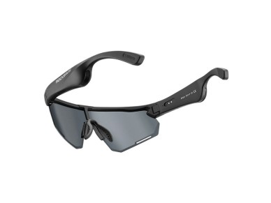 �culos de ciclismo polarizados Rockbros SP-251 com kit de �udio Bluetooth - Preto